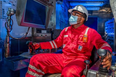 New recruits are put through training that includes simulations and virtual reality to make sure they have as much safe but realistic practice before joining the workforce in the field. Photo: Adnoc