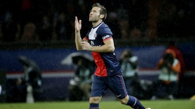 Yohan Cabaye made his first appearance for PSG on Friday since a transfer from Newcastle. Kenzo Tribouillard / AFP