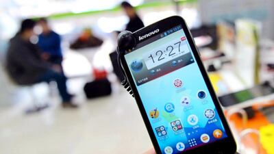 6. Lenovo, including sales of mobile phones by Motorola - sales: 16.626 million | market share: 3.7 per cent. Imaginechina via AP