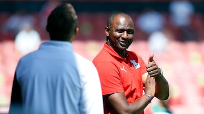 New Crystal Palace manager Patrick Vieira during his team's friendly match at Walsall.