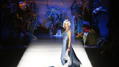 Paola Dominguin presents a creation from Francis Montesinos’ Spring/Summer 2015 collection during Mercedes-Benz Fashion Week in Madrid September 12, 2014. Susana Vera / Reuters