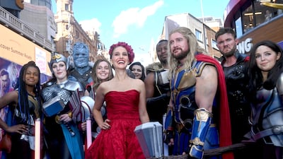 Natalie Portman attends the gala screening of Marvel Studios' 'Thor: Love and Thunder' at the Odeon Luxe in Leicester Square, London. Getty Images