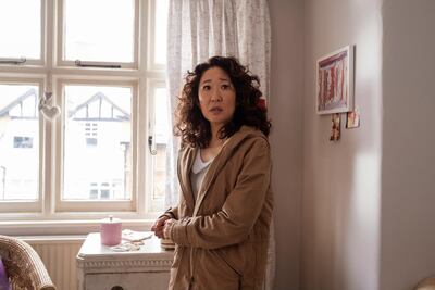 Sandra Oh in 'Killing Eve'. AP