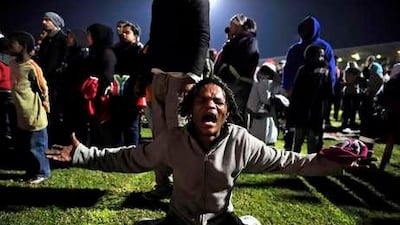 South African fans react to the host team's 3-0 defeat to Uruguay.