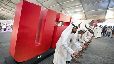 Emirati dancers. Chris Whiteoak / The National