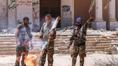 Syrian government soldiers and Russian military police took control of the Naseeb border crossing with Jordan in the southern province of Daraa from rebels who held it since 2015. AFP