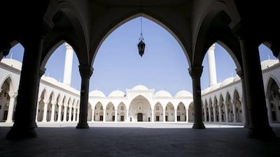 The Dhs210 million Sheikh Zayed Mosque, the second-largest in the country, in Fujairah. Reem Mohammed / The National