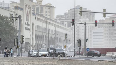 Gusts of up to 55kph kick up sand and dust in Dubai. Antonie Robertson / The National