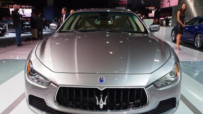 A Maserati Ghibli. The car maker enjoyed its best ever year for sales in China last year. Courtesy Newspress