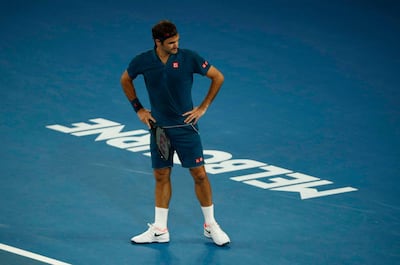 Switzerland’s Roger Federer was dumped out of the Australian Open by Stefanos Tsitsipas. Edgar Su / Reuters
