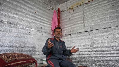 Hamad Al Abdallah is one of the lucky few among hundreds of thousands of displaced Syrians in Idlib province. AFP