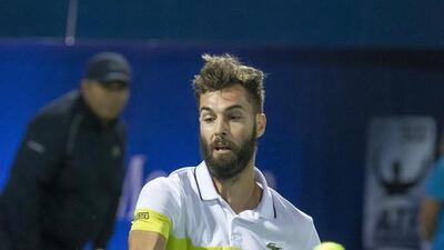 Benoit Paire in action against Switzerland's Roger Federer. Antonie Robertson / The National