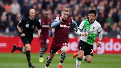 Even if quiet at times he so often has an impact on games, as he did here with a goal and an assist. EPA