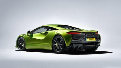 The McLaren Artura goes from 0 to 100kph in 3.0 seconds and has a top speed of 330kph