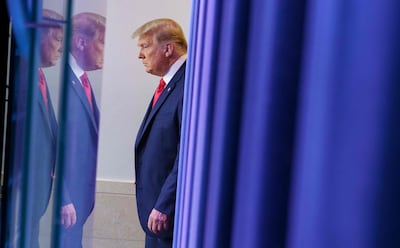 Former US president Donald Trump has a tight grip over the base of the Republican Party. AFP