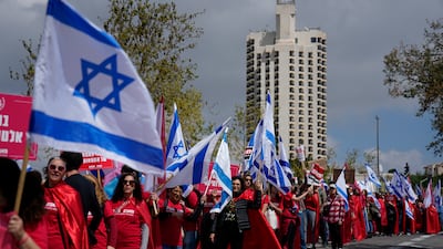 Flights from Israel's main Ben Gurion Airport were suspended as a general strike against the government's plans spread across several sectors. AP