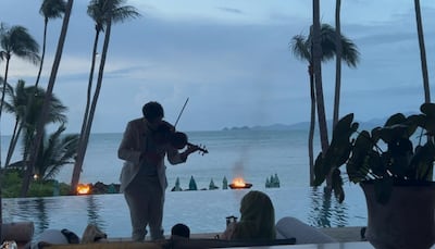 Sunset on Koh Samui, Four Seasons. Photo: Christine Harding