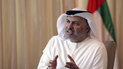 Anwar Gargash, Minister of State for Foreign Affairs, wondered why Qatar leaked the list at this critical time. Kamran Jebreili / AP Photo