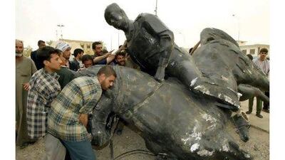 A reader says some Iraqis miss the stability of the era of Saddam, who was toppled in 2003. Philippe Demazes / AFP