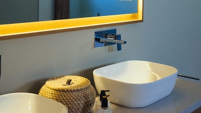 Chrome fittings in the master bathroom were taken care of by Jaquar World on Sheikh Zayed Road. Anna Nielsen / The National