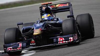 Sebastien Bourdais in his last outing for the Toro Rosso team last weekend at the Nurburgring in Germany.