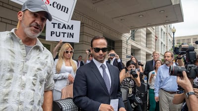 George Papadopoulos: convicted, sentenced to 14 days in prison. A foreign policy adviser to the Trump election campaign, he became the first adviser to plead guilty of making false statements to the FBI. Sentenced to 14 days in prison on September 7, 2018.