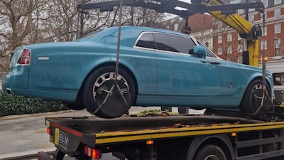 A London council says it is towing the expensive vehicles because fines 'barely register'. Photo: Westminster City Council
