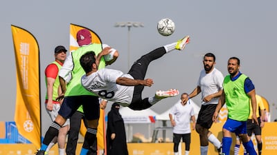 Football 7v7 on Day 1 at AD Cricket & Sports Hub
