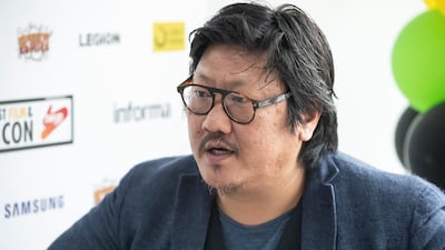 Mancunian actor Benedict Wong at MEFCC 2019 at the Dubai World Trade Centre. Antonie Robertson / The National