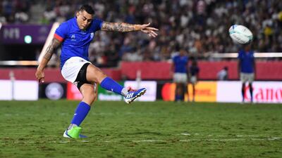 Samoa's Tusi Pisi in action. Reuters