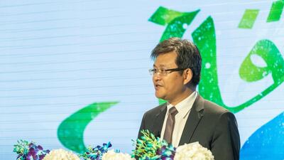 Li Feng, chairman and chief executive of China Mobile International, is looking to expand in the Middle East. Antonie Robertson/The National