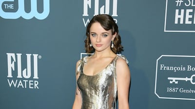 Joey King, wearing Prada, arrives at the 25th annual Critics' Choice Awards on Sunday, January 12, 2020. AFP