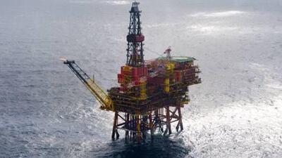 Taqa shut down of one of its platforms in the UK North Sea, after discovering oil within a platform leg. Courtesy Taqa