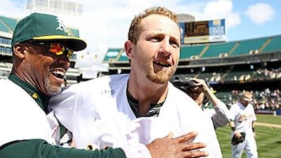 The Oakland Athletics' Dallas Braden pitched a perfect game against the Tampa Bay Rays on Sunday, retiring all 27 batters in just 109 pitches.
