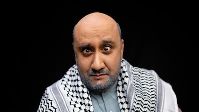 Iraqi actor Mohammad Qassem poses for a picture on the set of a parody sketch video of Bab al-Hara, an adaptation of an iconic long-running Syrian television drama, in Iraq's southern port city of Basra on April 22, 2020. AFP / Hussein Faleh