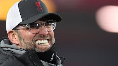 Liverpool manager Juergen Klopp celebrates after the English Premier League soccer match between Liverpool FC and Wolverhampton Wanderers in Liverpool, Britain, 06 December 2020. EPA