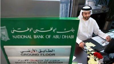 National Bank of Abu Dhabi was up 1.8 per cent. Delores Johnson / The National