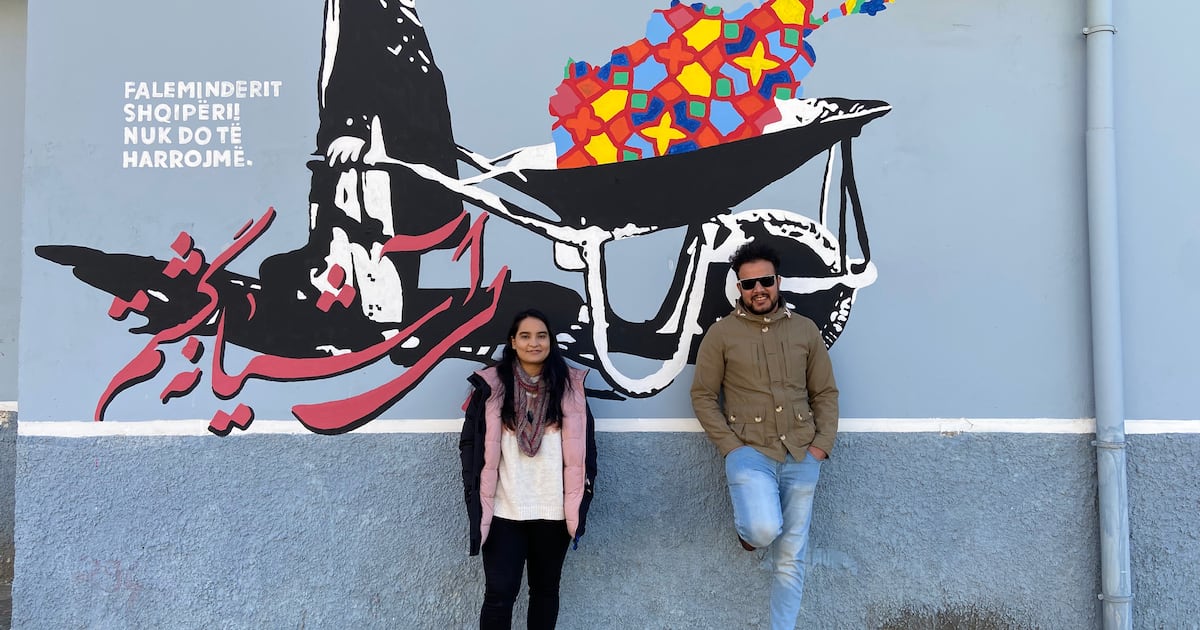 Frozan Hatami Afghanistan's refugee artists bring the colours of Kabul to Albania ...