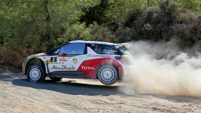 Sheikh Khalid Al Qassimi battled and is still in contention at the Rally Cyprus. Courtesy Middle East Rally Championship