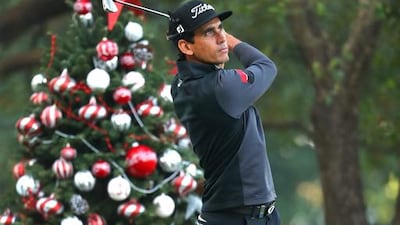 Rafa Cabrera Bello tees off on the 12th hole during the first round of the UBS Hong Kong Open at The Hong Kong Golf Club on December 8, 2016 in Hong Kong. Warren Little / Getty Images
