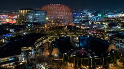 A view of Expo 2020 Dubai from the Garden in the Sky. Victor Besa / The National