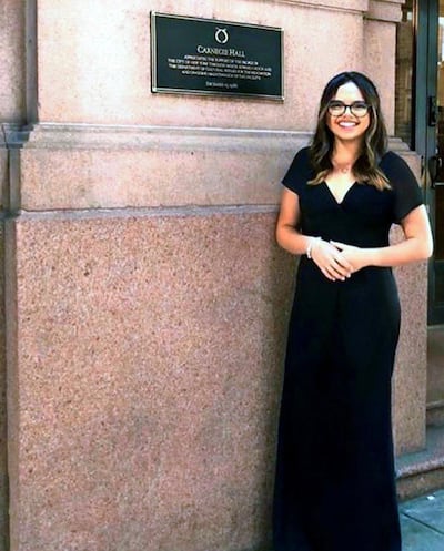 18-year-old Habiba Alkhatib started Dubai Virtual Choir to “harness the power of music to overcome the distance between us” during the pandemic. Courtesy of Habiba Alkhatib