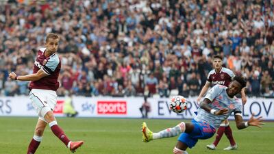 Thomas Soucek - 7: Urged to shoot by home fans from edge of area in first 20 minutes but could only trundle a weak effort wide. Fired another shot over a few minutes later after De Gea saved from Bowen. One superb cross-field ball out to Coufal in second half. AFP