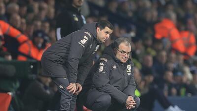 Leeds United manager Marcelo Bielsa during the Championship match at The Hawthorns on January 1, a 1-1 draw with West Bromwich. PA