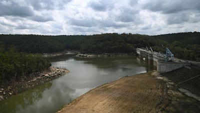Water levels seen at Warragamba Dam in Sydney. EPA