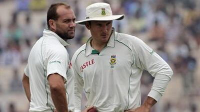 Jacques Kallis, left, will take over the captaincy from injured teammate Graeme Smith.