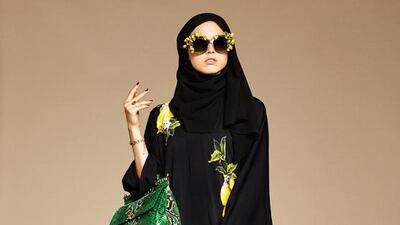 Arabian influences make themselves known in the form of the warm colours of the beaches and dunes. Courtesy of Dolce & Gabbana