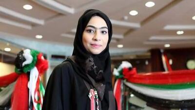 Hanadi Mubarak Obaid about the spirit of the National Day. Fatima Al Marzooqi/The National.