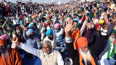 Farmers have been stopped by the police at the various points outside Delhi border which are connected with neighbouring states of Haryana and Uttar Pradesh. EPA