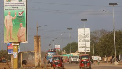 Rickshaws travel along a street of the southern city of Baidoa, Somalia November 3, 2018. Reuters